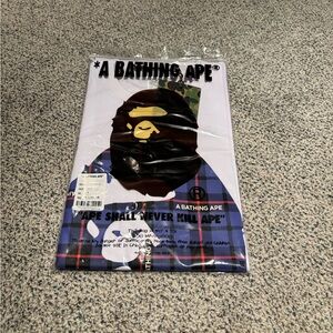 A Bathing Ape Men's Plaid Pants - Black and Blue